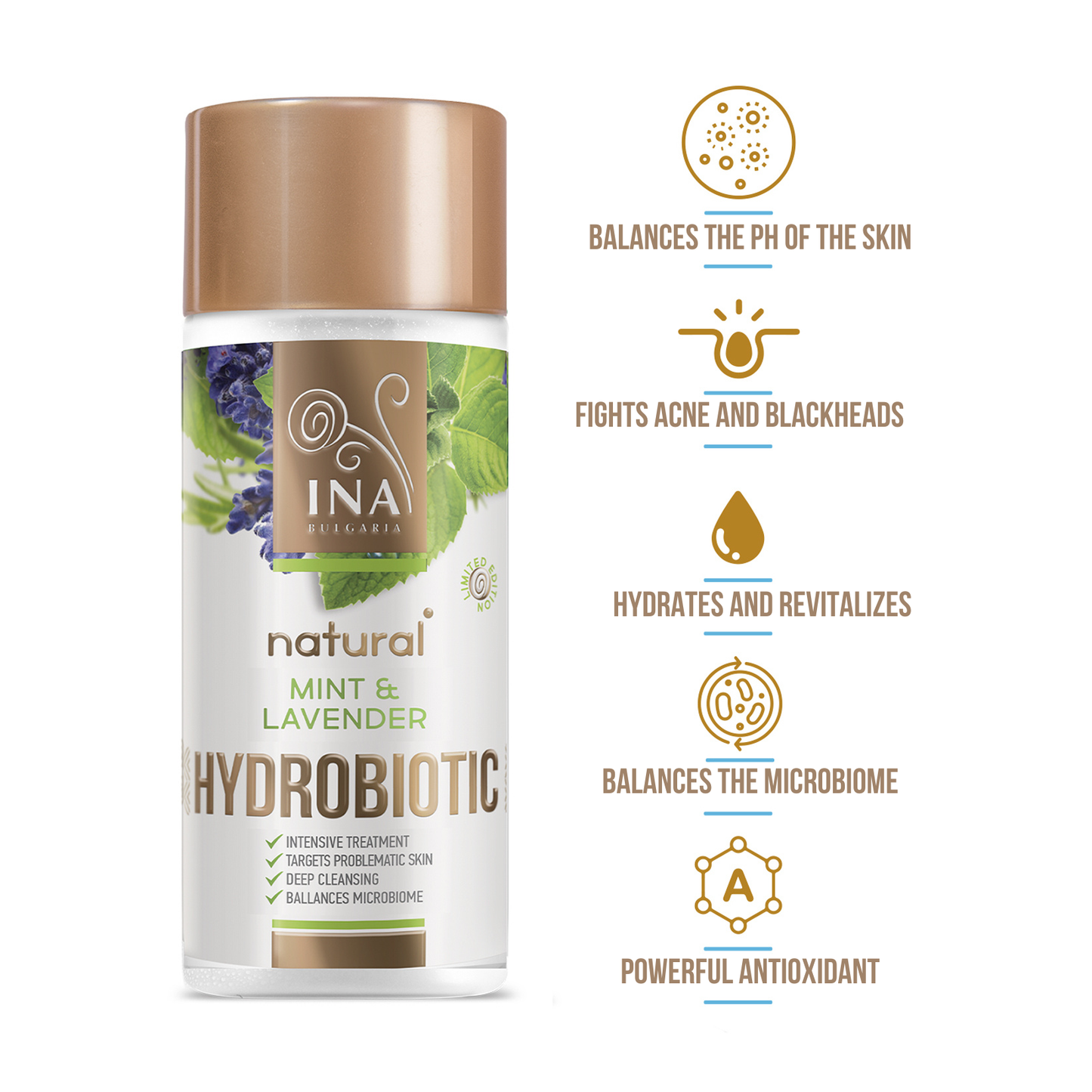 Hydrobiotic - Lavender & Mint - intensive care for Acne