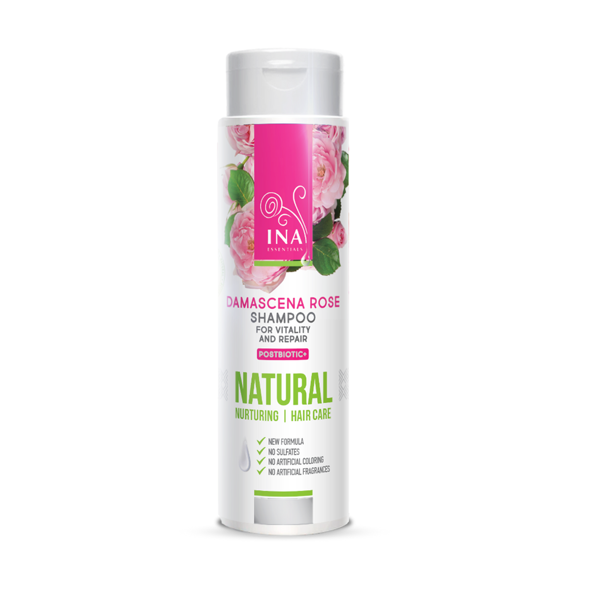 Natural Rose Shampoo for Dry and Damaged Hair