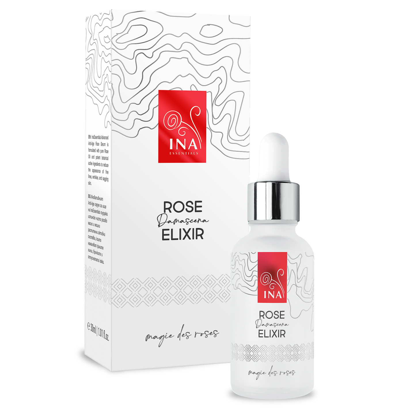Intensive Anti-Age Face Serum with Organic Rose Oil – Rose Elixir