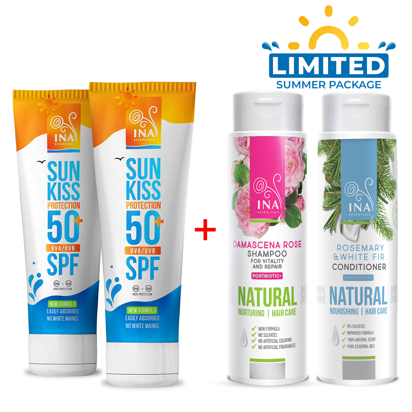 Buy 2 Sunscreens, Get Shampoo and Conditioner for Free
