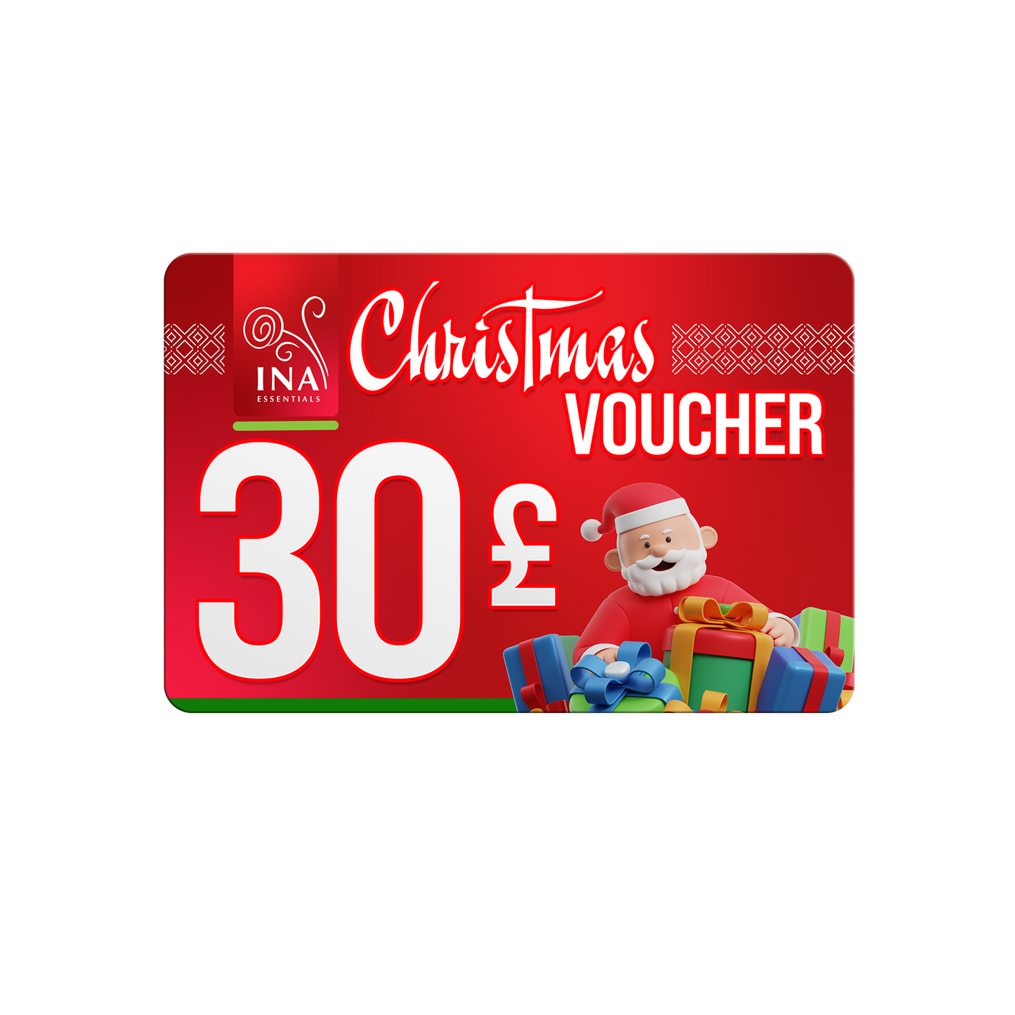 Buy a Christmas voucher worth £30, pay £25 - E-Gift Card