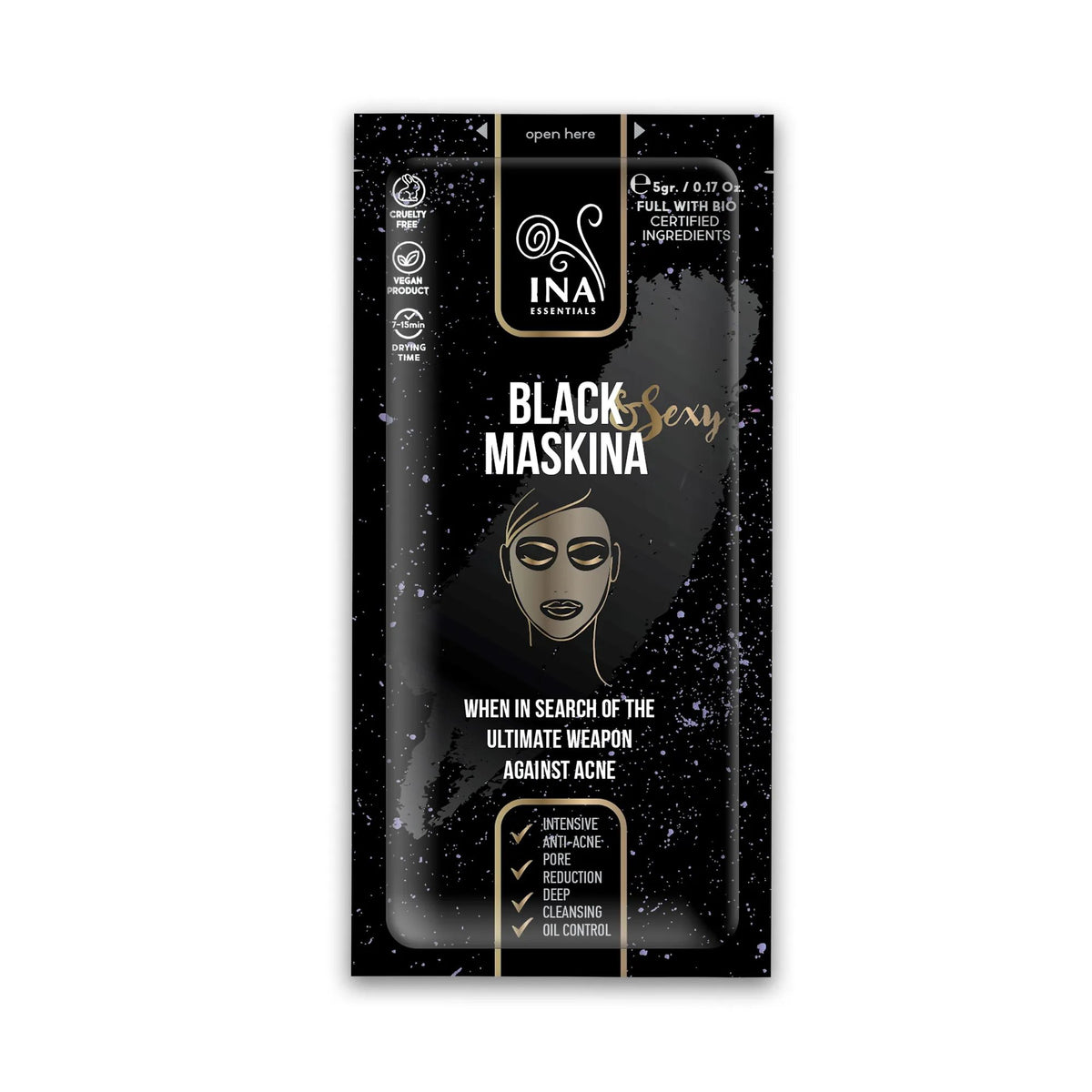 + Gift Black Maskina - Face Mask - intensive care for Acne (sample)