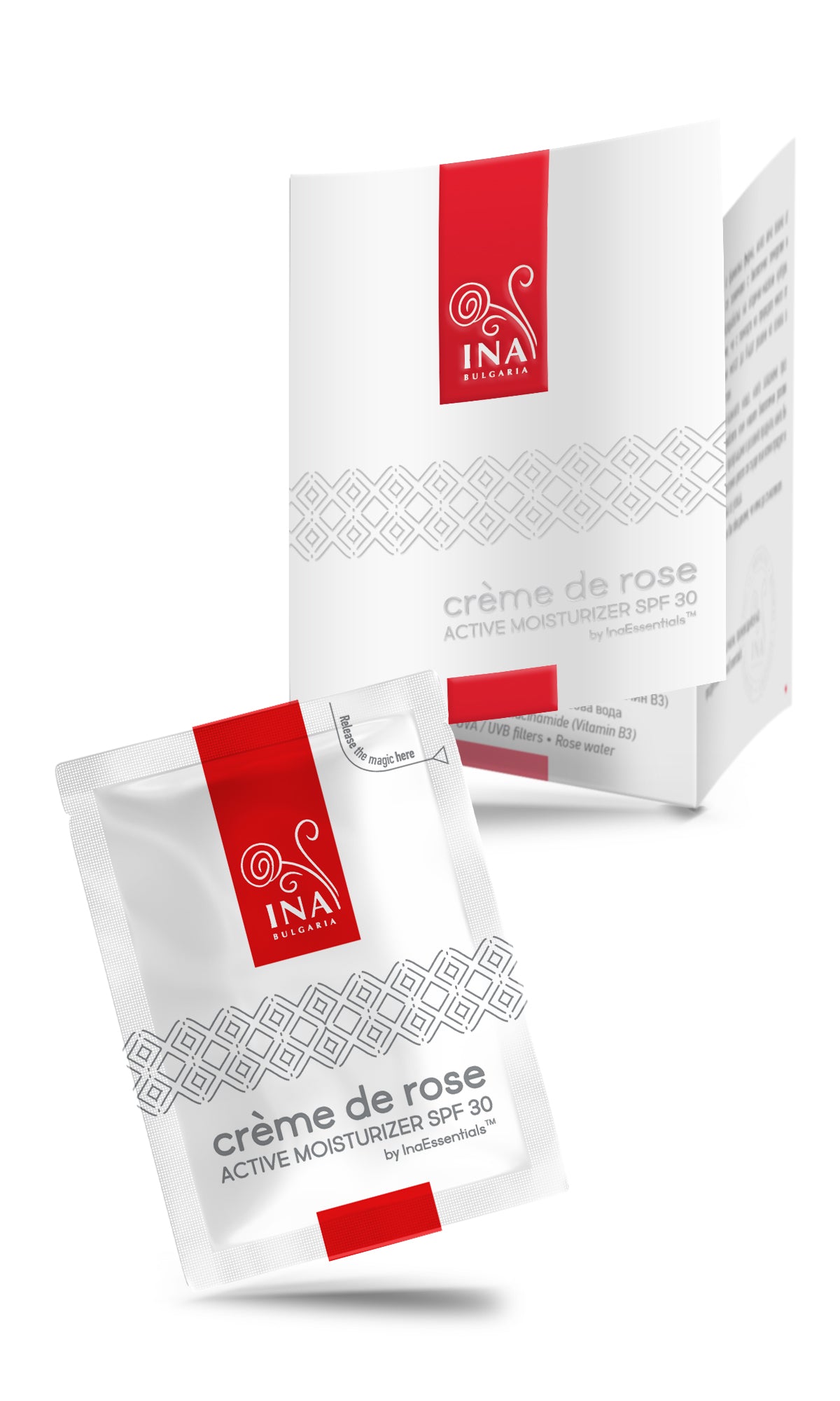 + Gift Crème de rose - active Moisturizer with SPF30 (sample) - 1pc.