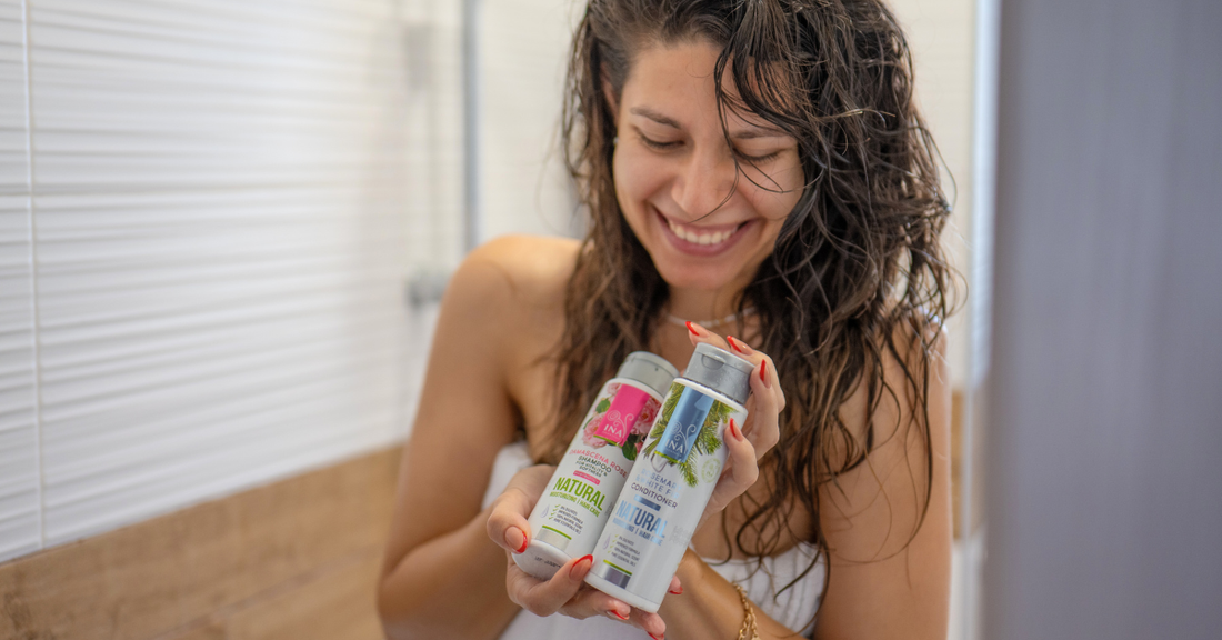 Natural Rose Shampoo for Dry and Damaged Hair from InaEssentials