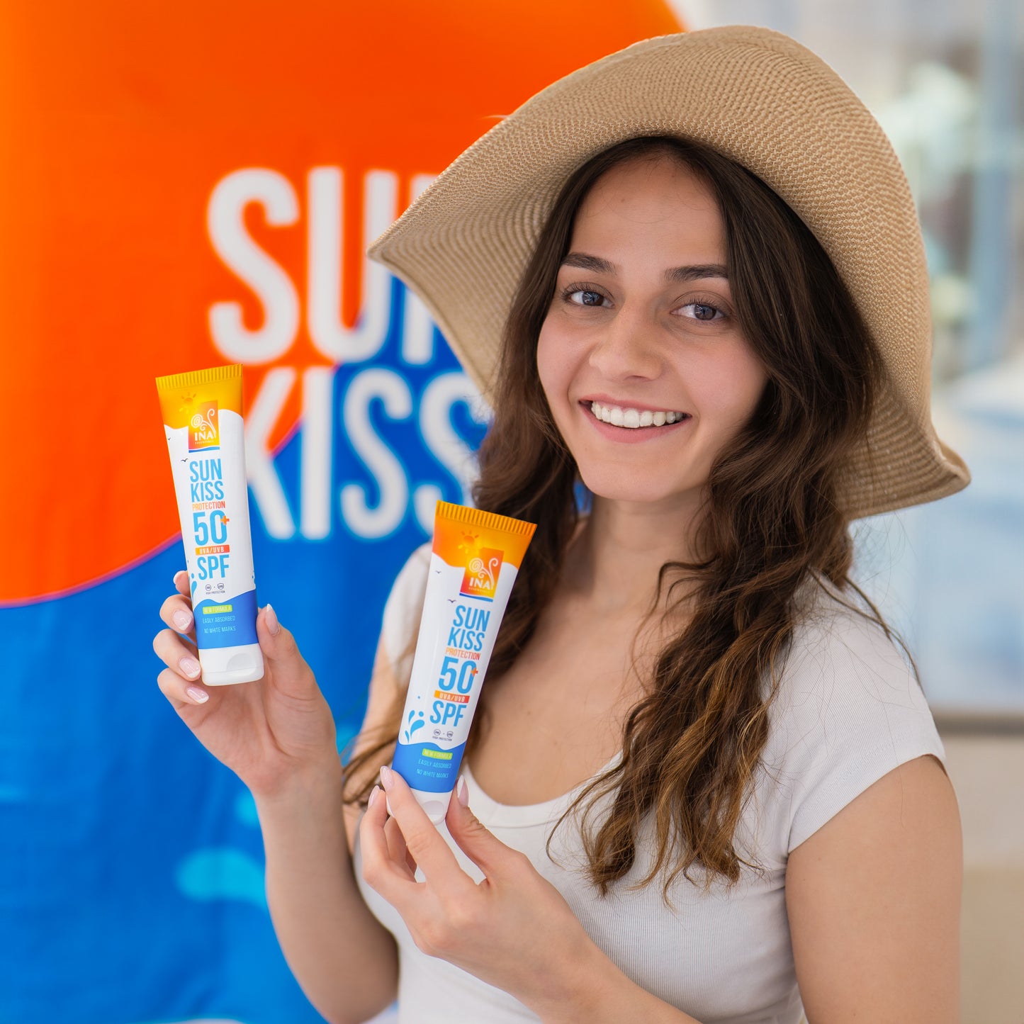 Family pack for Sun Protection - 2+1 Natural Sunscreen for Face and Body SPF 50+ with Organic White Fir