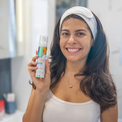 Natural Cleansing Foam for Face with Lemon Balm and Geranium - for every skin type