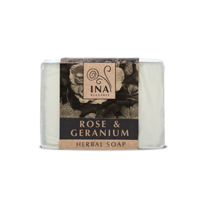 Natural Herbal Soap with Rose Damascena Oil and Geranium - nourishing action