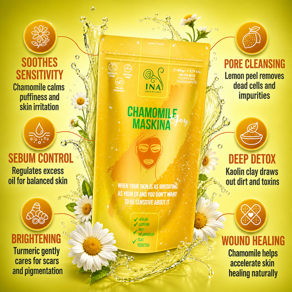 Face Mask - Chamomile Maskina - intensive soothing care for Sensitive skin