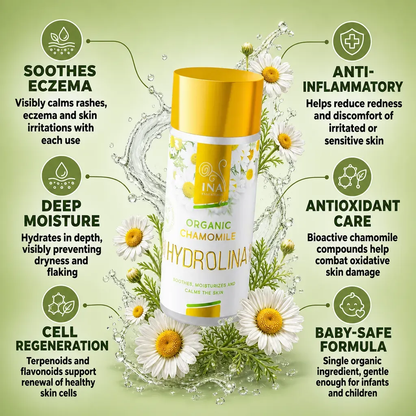 + Gift Organic Chamomile water - Hydrolina for Eczema and Irritated skin
