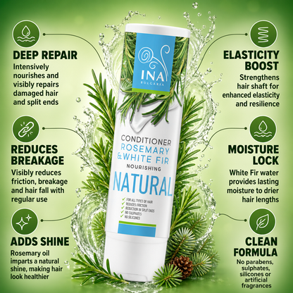 Natural Hair Conditioner with Rosemary oil and White Fir - intensive nourishing care for every hair type
