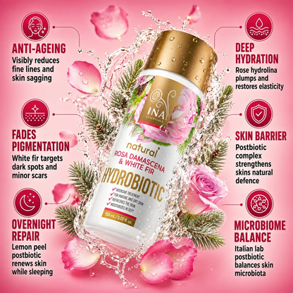 + Gift Hydrobiotic - Rose, White Fir & Lemon peel - intensive Anti-Age care