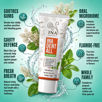 + Gift Natural Fluoride-Free Toothpaste Ina Dent-All