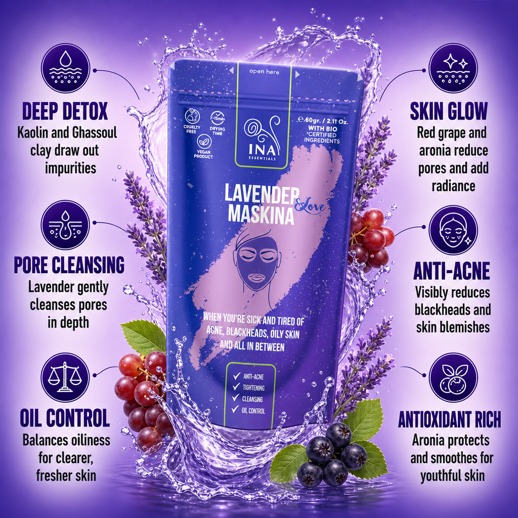 Face Mask - Lavender Maskina - intensive care for Oily problem-prone skin
