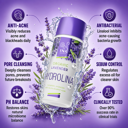 Organic Lavender water - Hydrolina for Acne