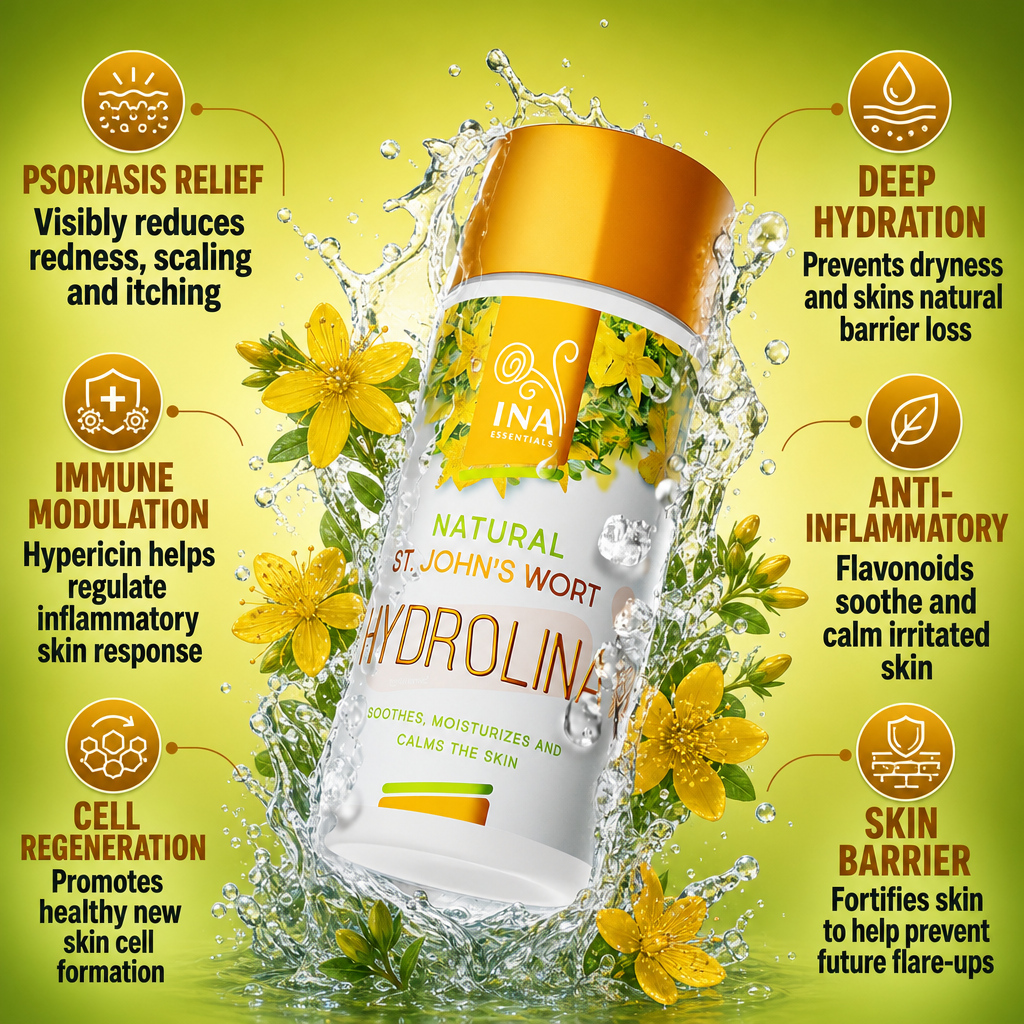 Wild Saint John’s Wort Water - Hydrolina for Psoriasis and Irritated skin
