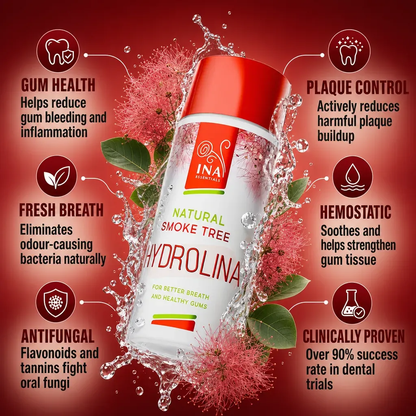 + Gift Mouthwash Smoke Tree water - Hydrolina - for Bleeding gums and Bad breath