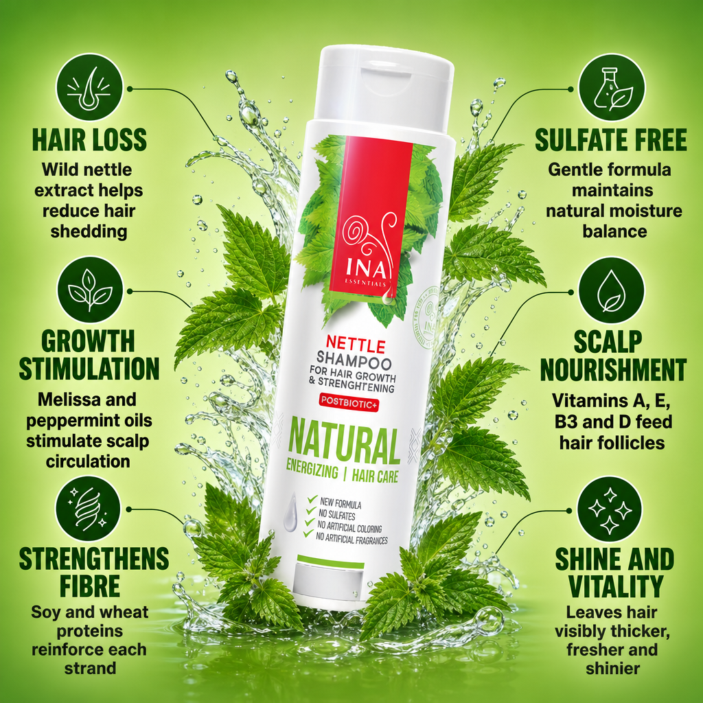 Natural Wild Nettle Shampoo for Hair Loss