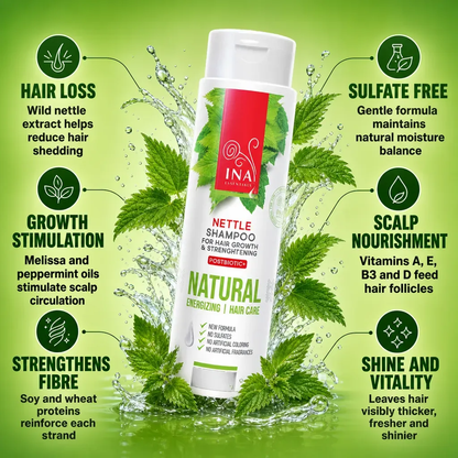 + Gift Natural Wild Nettle Shampoo for Hair Loss
