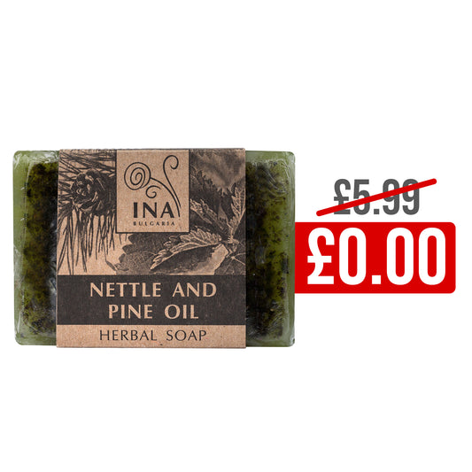 + Gift Natural Herbal Soap with Nettle and Pine Oil - anti-inflammatory action