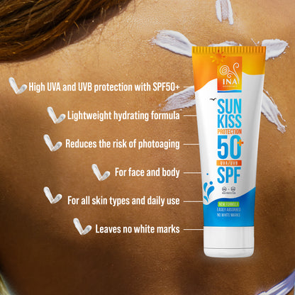 Natural Sunscreen for Face and Body SPF 50+ with Organic White Fir
