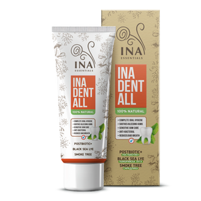 Natural Fluoride-Free Toothpaste with Smoke Tree, Black Sea Lye, and Postbiotic - Ina Dent-All