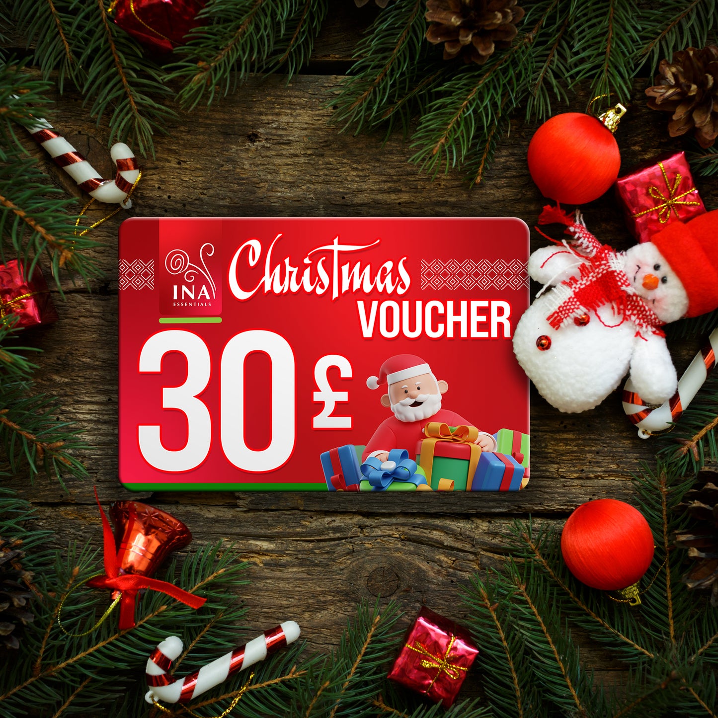 Buy a Christmas voucher worth £30, pay £25 - E-Gift Card