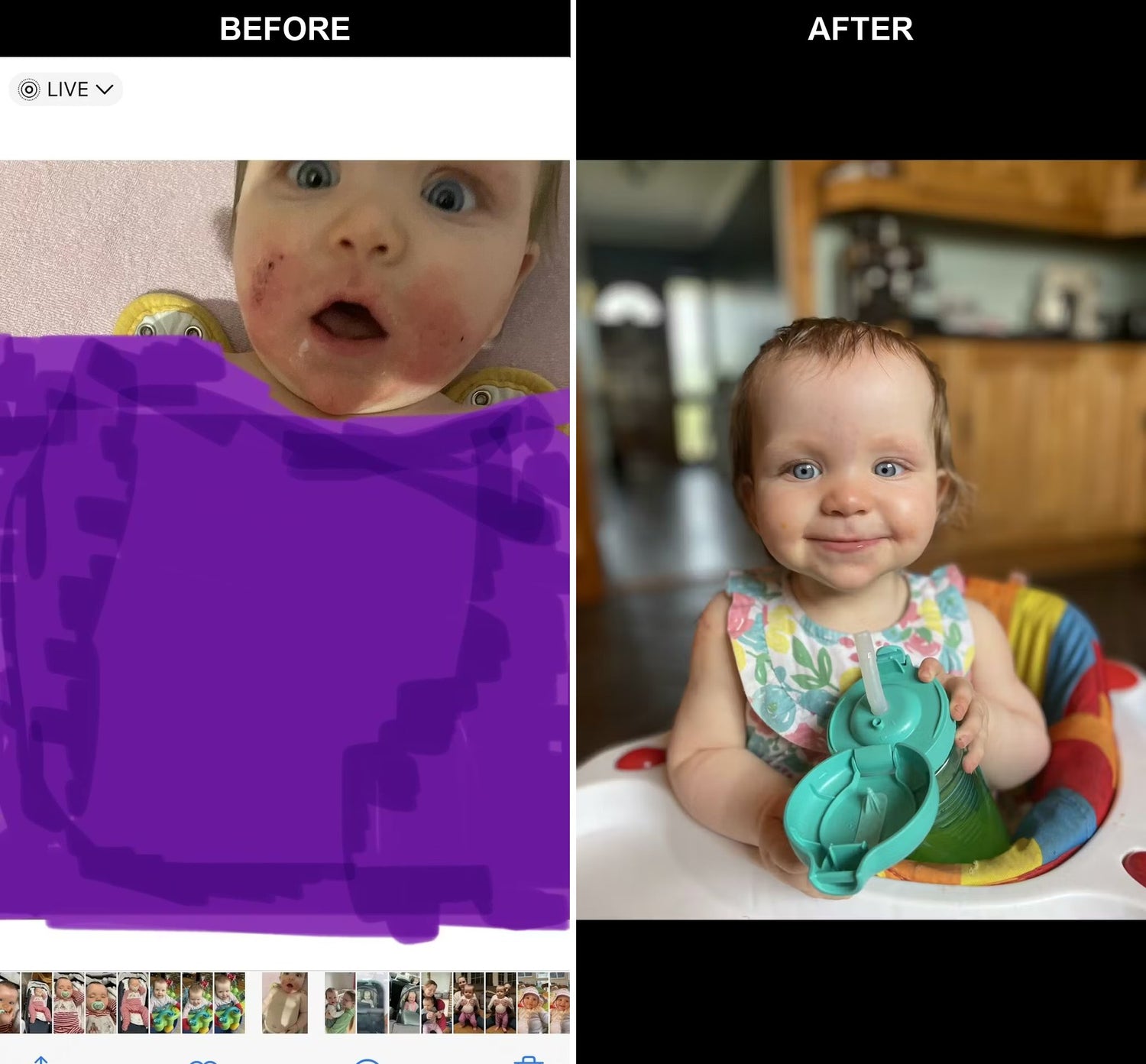 Cheryl O Neill daughter eczema before after with photo gallery proof