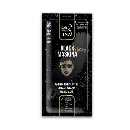 Face Mask - Black Maskina - intensive care for Acne and Blackheads (sample)