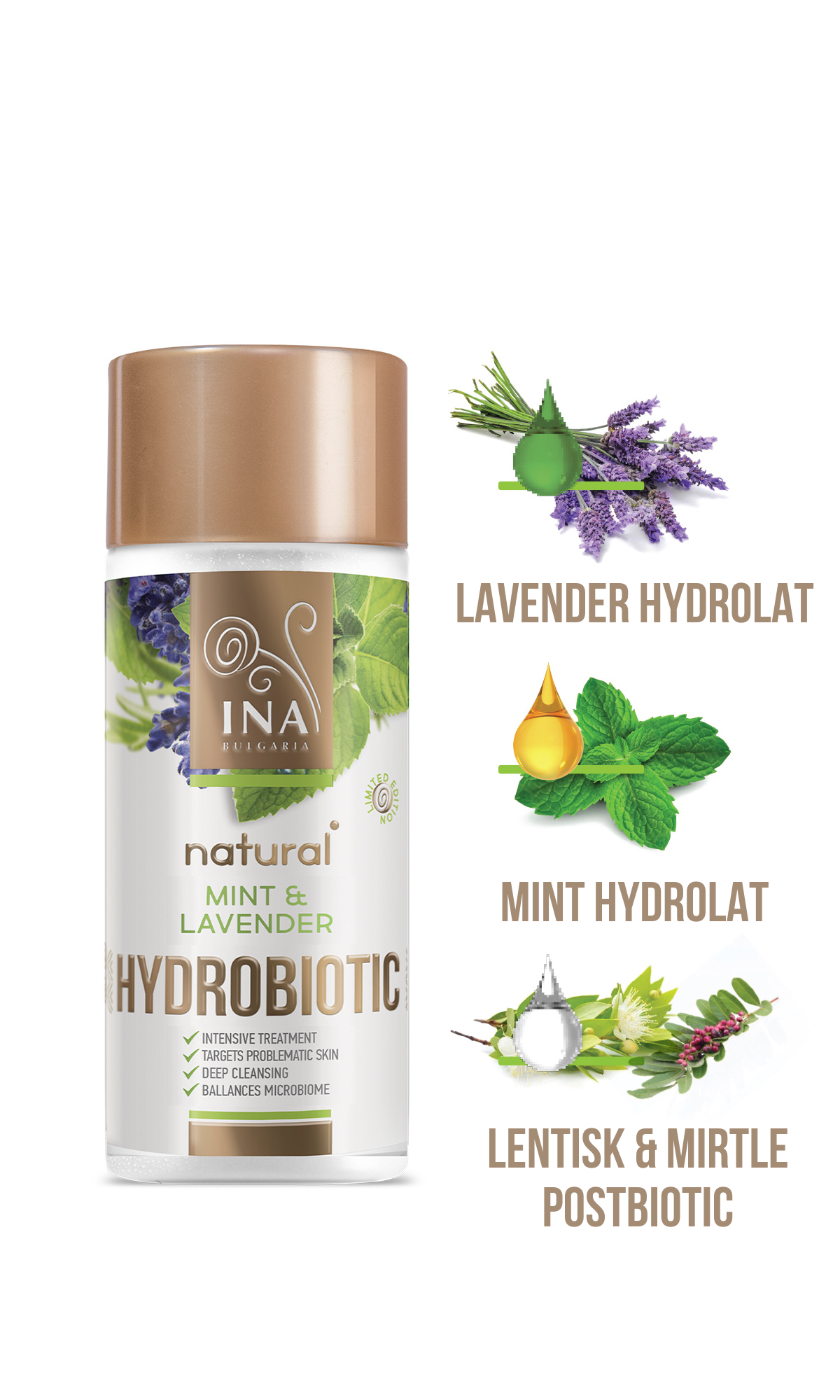 Hydrobiotic - Lavender & Mint - intensive care for Acne