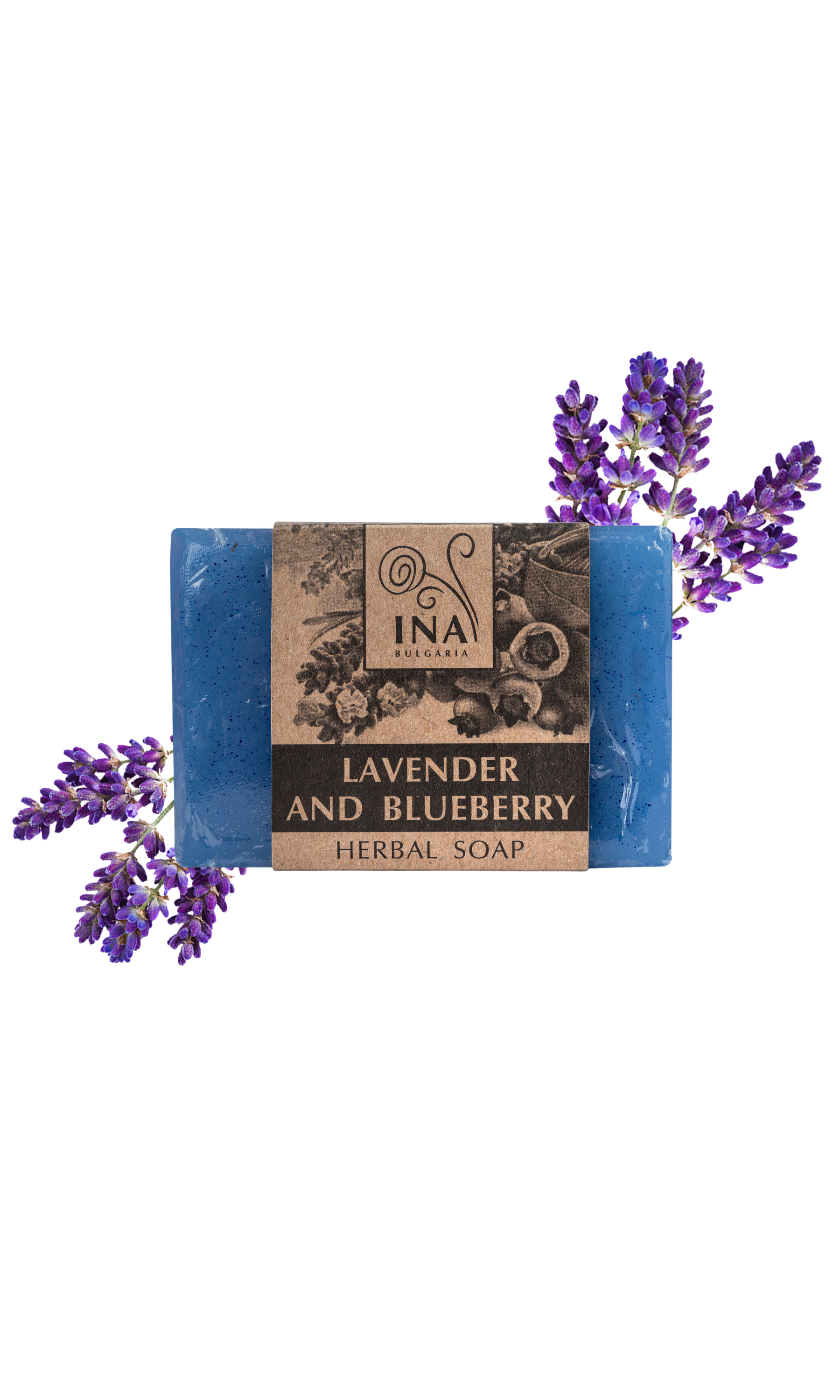 100% Herbal Soap-Lavender and Blueberry (4891117813807)