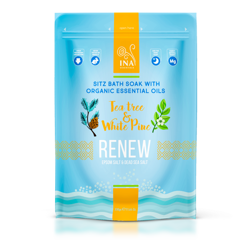 Renew - Bathing salt with Tea tree and White pine for Tired legs and Nail fungus